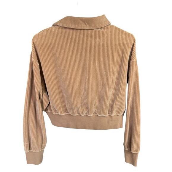 Nike Track Suit Women's Velour Beige Sz Small Athleisure Activewear Blokecore - Picture 2 of 16